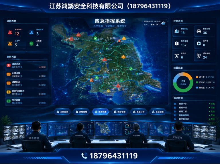 镇江消防通信指挥展示图